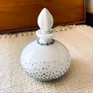 Anthropologie Intricate Fragrance Holder Ceramic Bottle